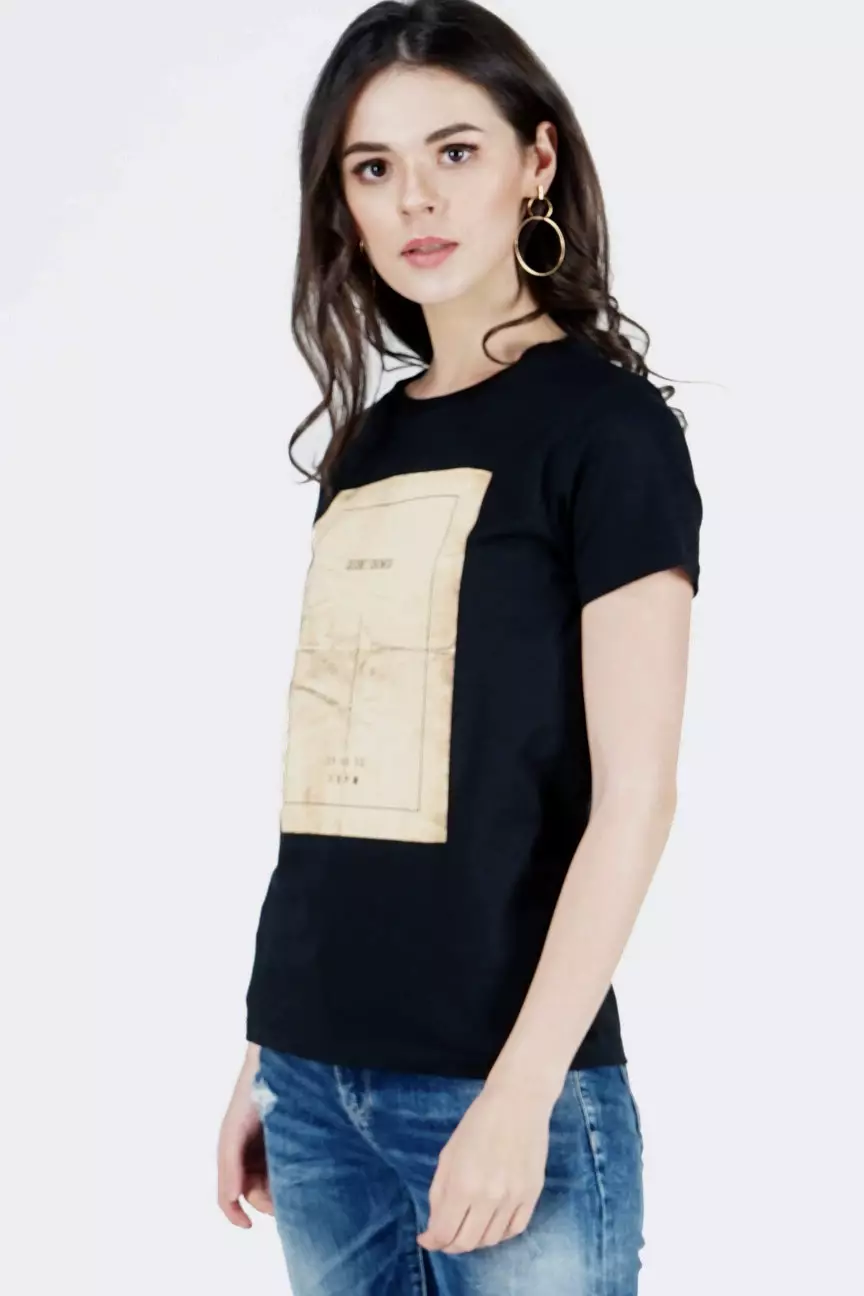 Kaos Wanita Secret Black