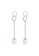 Rouse silver S925 Pearl Geometric Stud Earrings 4BA23AC5446EF3GS_1