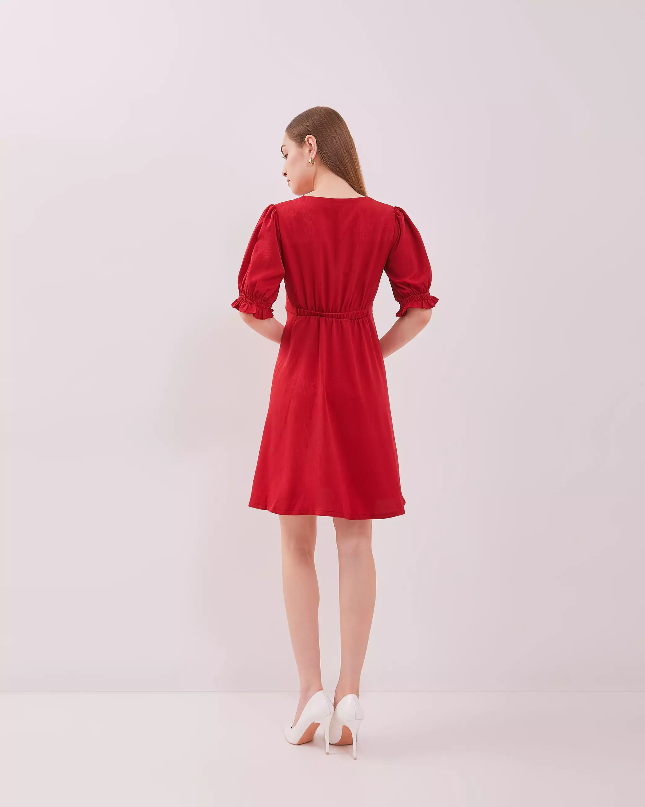 Urban Exchange Melody Dress Red - Gaun Kasual Dress Red Dress Natal