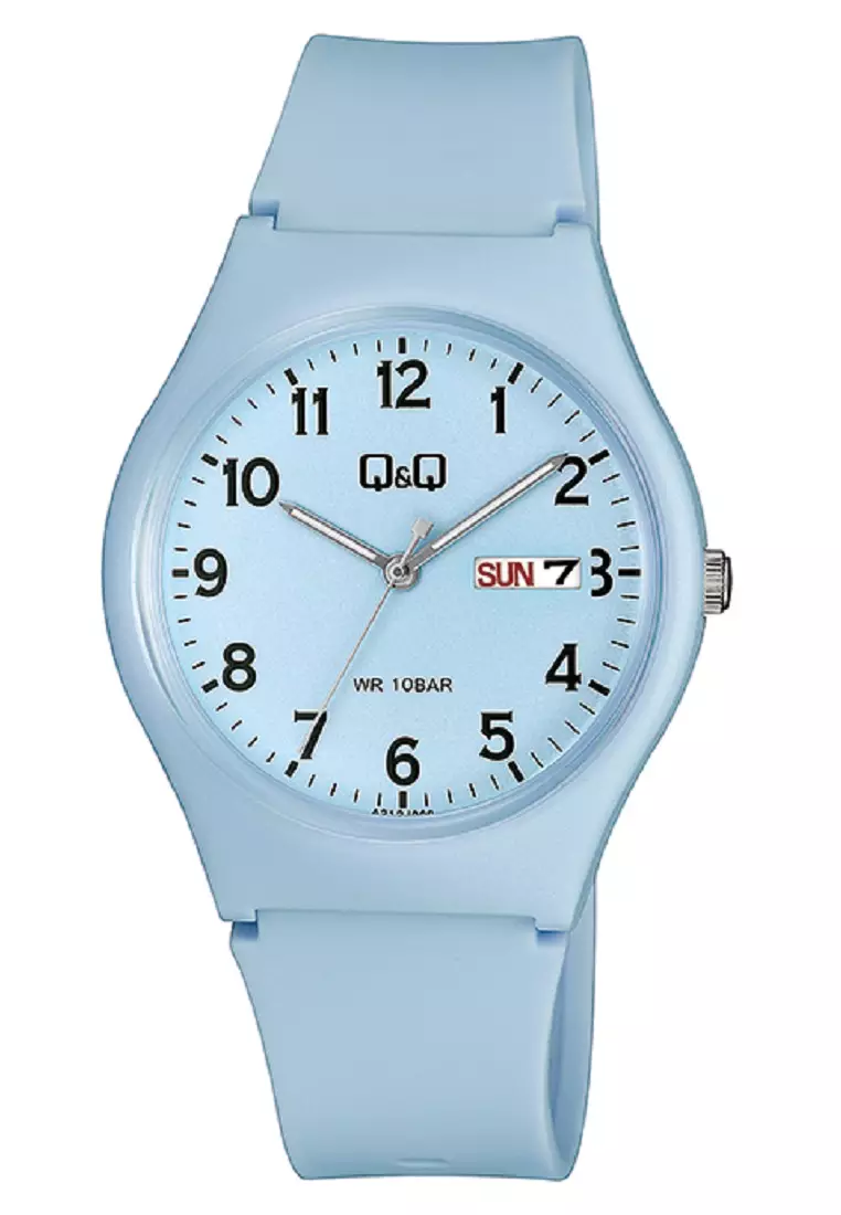 Q&Q QNQ QQ Original Watch Jam Tangan Pria / Wanita Tali Karet Water Resist A212 A212J A212J006Y