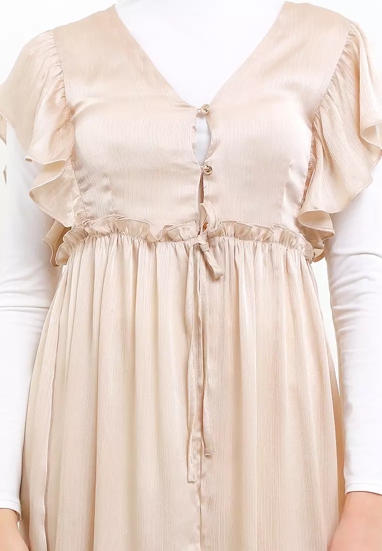 Cardigan Satin Crincle Talo - Fritha Cardigans