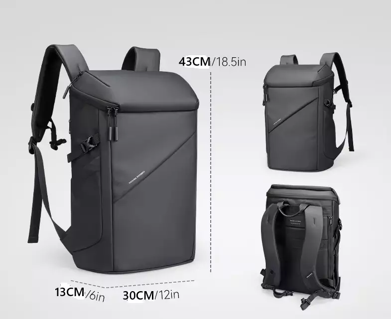 Mark Ryden MR6886 Tas Ransel Laptop Kerja Backpack Pria USB 15.6 Inch - BLACK