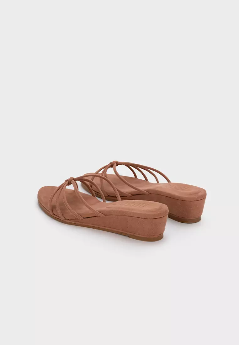 KNOTTED CLOUDFOAM LOW WEDGE HEEL