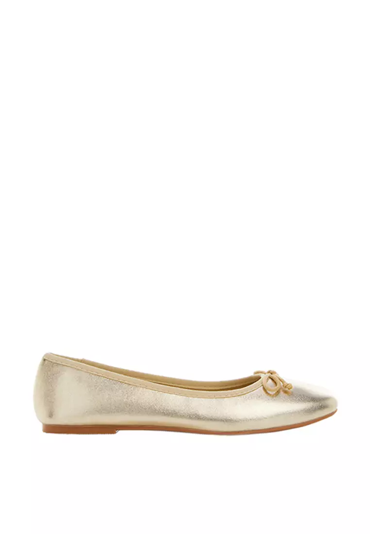 Girls sales gold flats