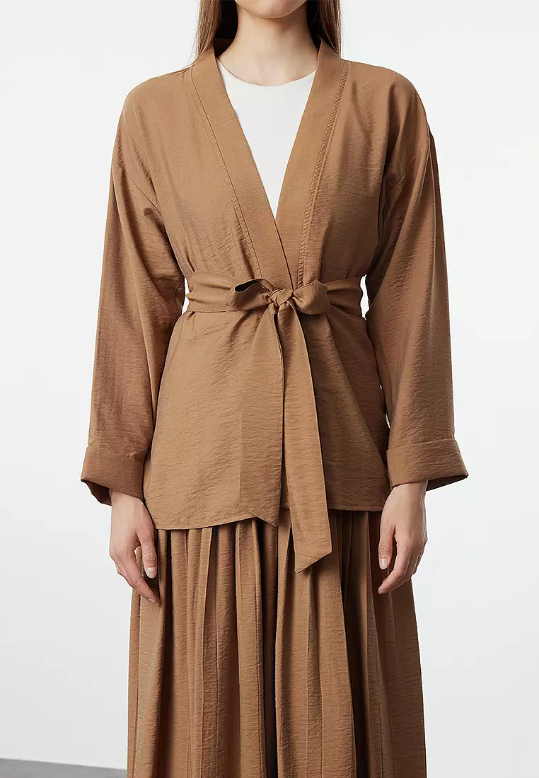 Modest Kimono Cardigan & Maxi Skirt Set