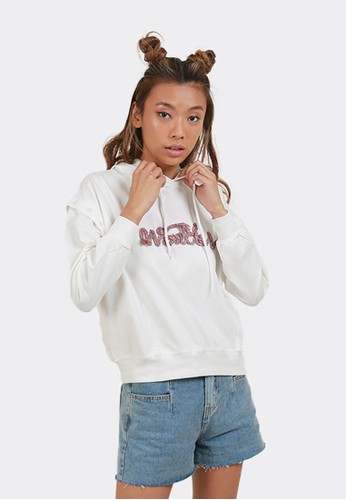 Jual Flies Sweater Crop Wanita B02264f White Original Zalora Indonesia