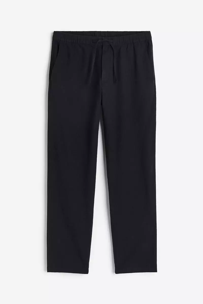 Regular Fit Linen-blend trousers