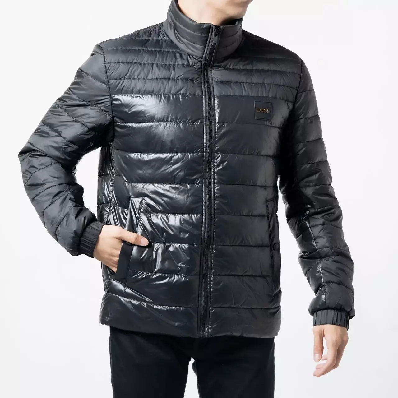 Jual Hugo Boss Oden Padded Jacket Black Original 2025 ZALORA