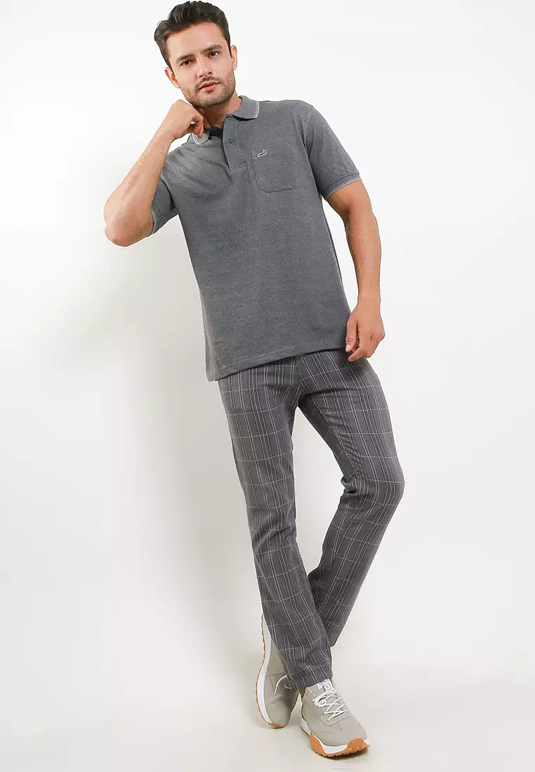 Crocodile COLE Lead - Kaos Kerah Pria Men Polo Relax fit - Katun