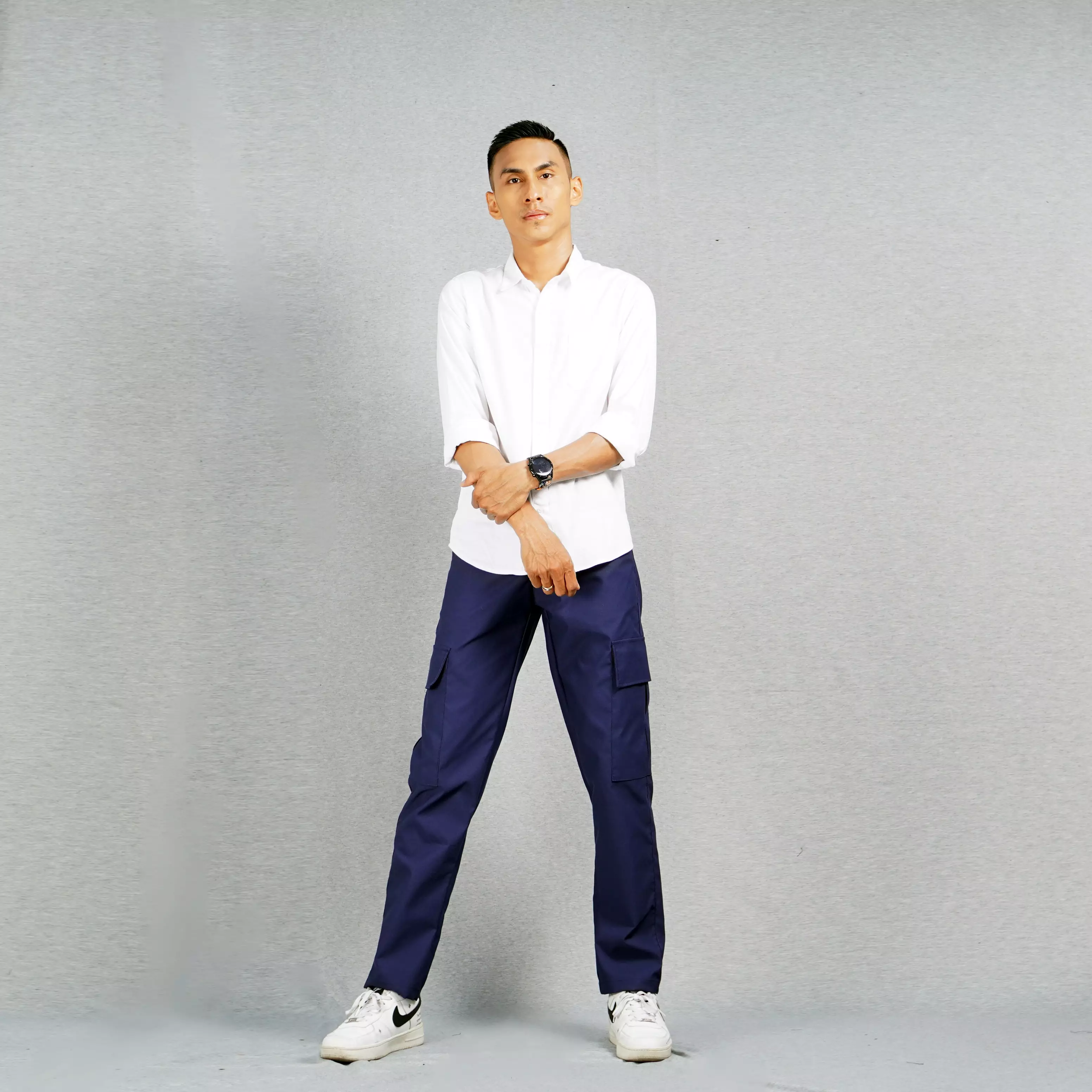  RAYMOND Celana Tactical Celana Panjang Cargo Pria Cargo Pants Pria Celana Kargo - NAVY