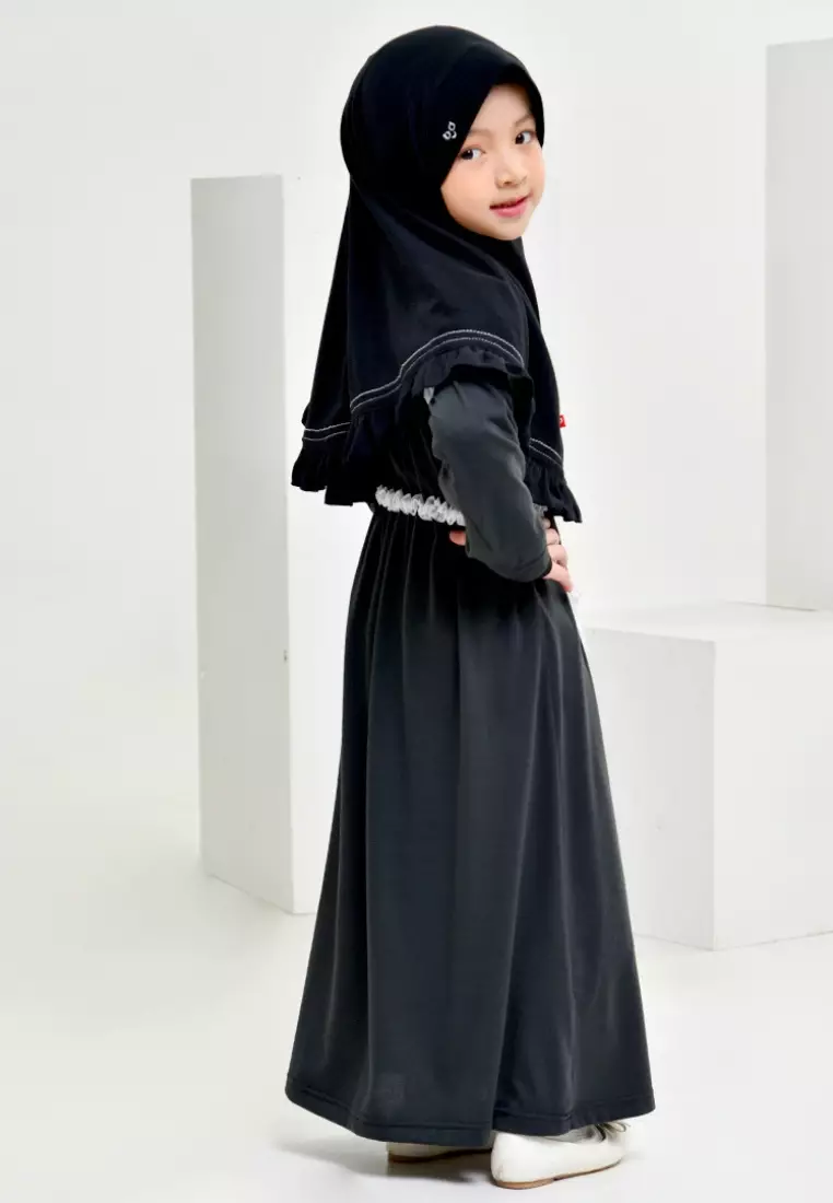 Rabbani - Baju Muslim Anak Gamis Bani Batuta Yala Exclusive Grey