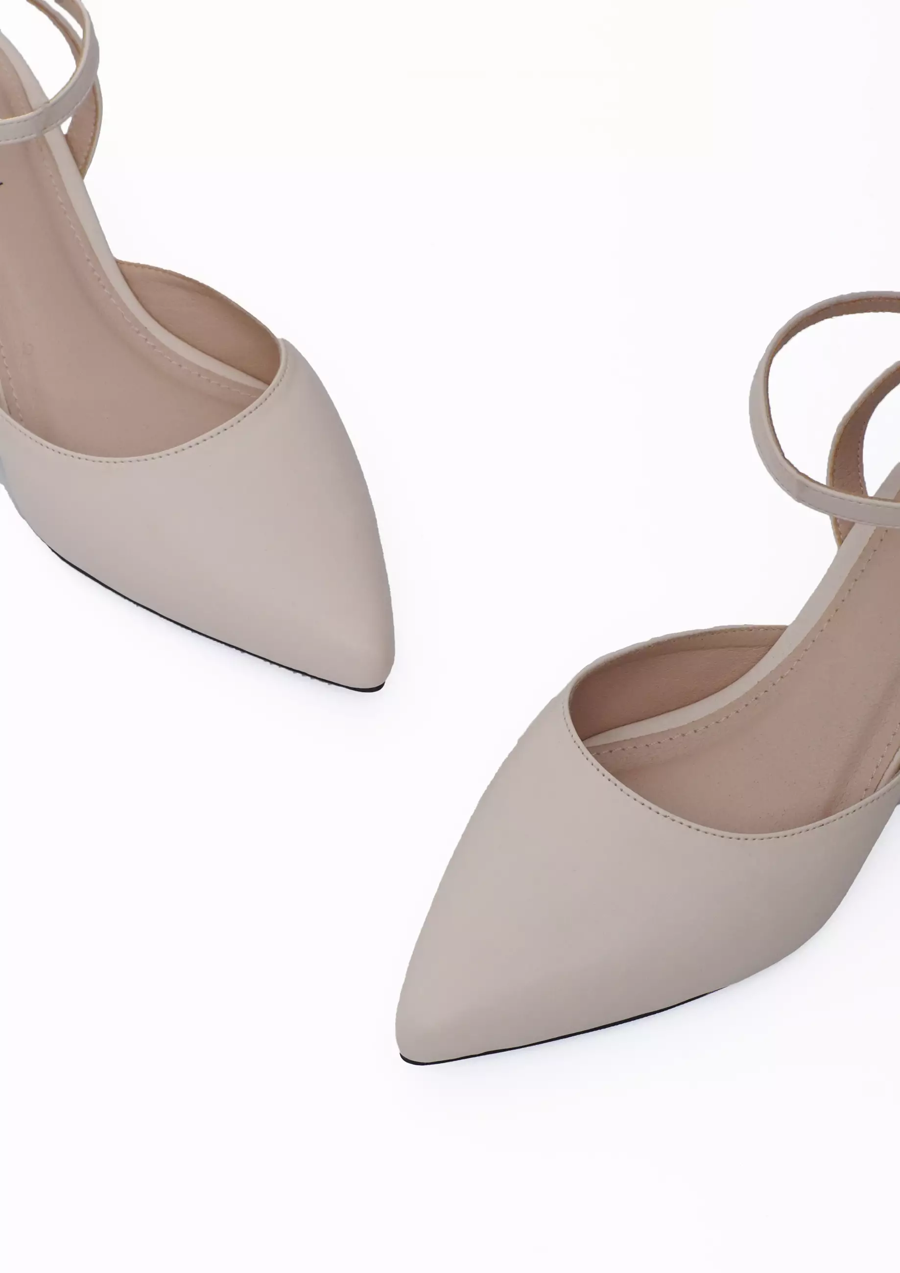 VIVI NICI - Questa Sepatu Sandal Mules Hak 5 Cm Cannoli Cream