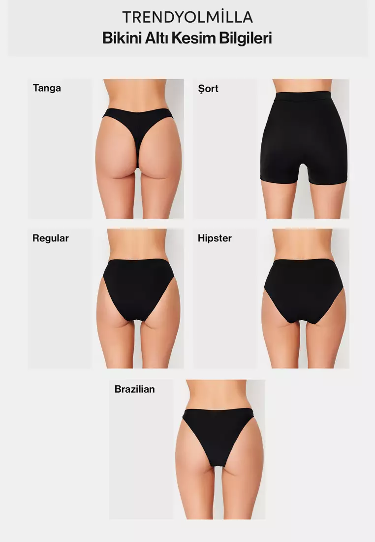 Textured Regular Bikini Bottom