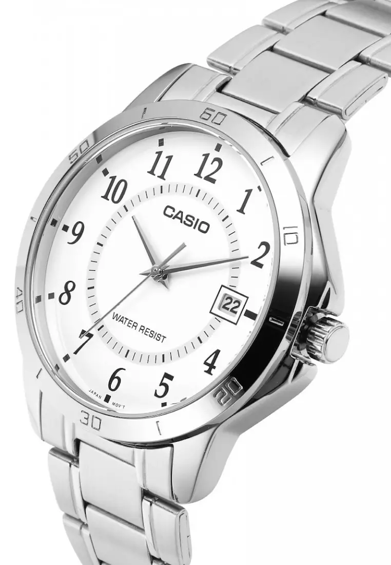CASIO Men Analog MTP-V004D-7BUDF Silver