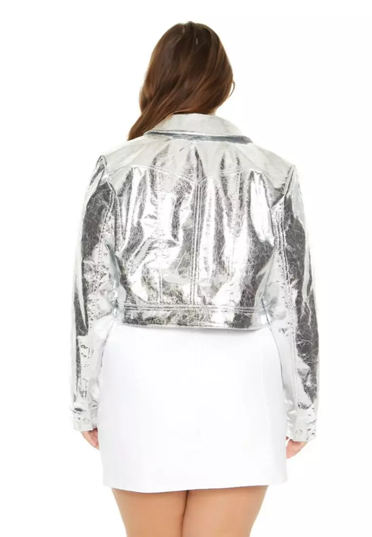 Forever 21 metallic jacket new arrivals