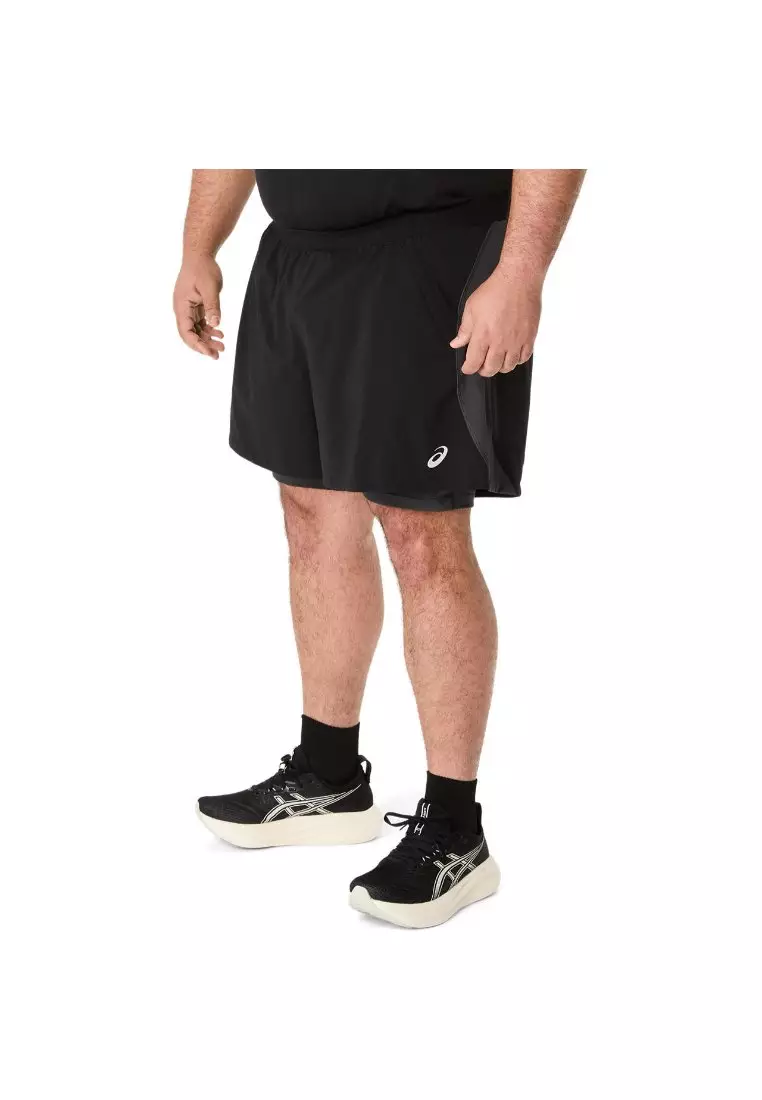 an Buy ASICS Men ROAD 2N1 5IN SHORT 2026 Online | ZALORA