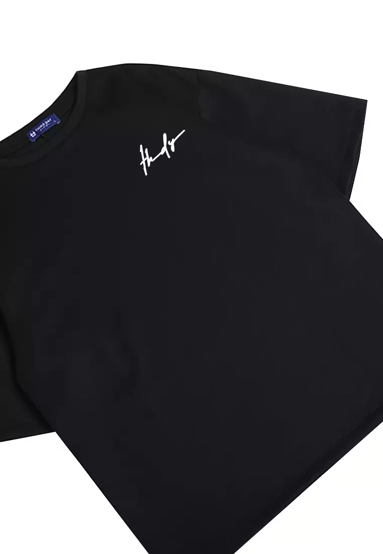 MTJ59 Kaos Oversize Distro Pria Thdy Sign Hitam
