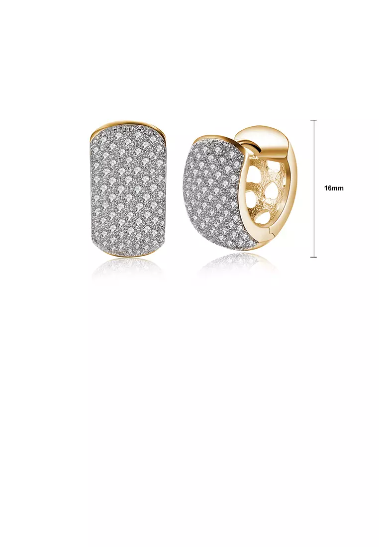 Gold zirconia earrings online