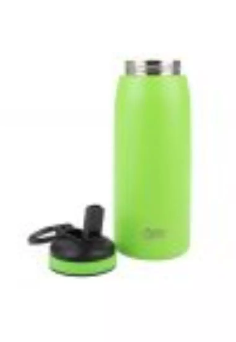 Oasis Stainless Steel Insulated Sports Water Bottle with Straw 780ML - Neon Green