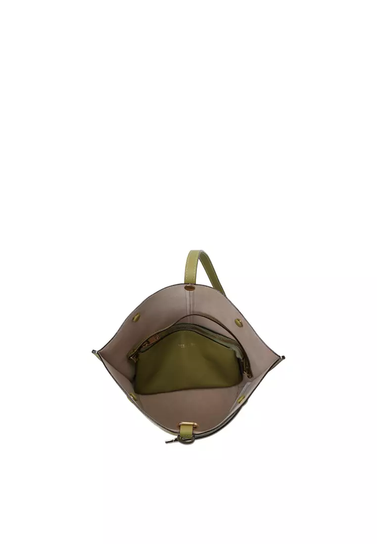 ORUKAMI Flat Hook Convertible Bucket Tote - Olive