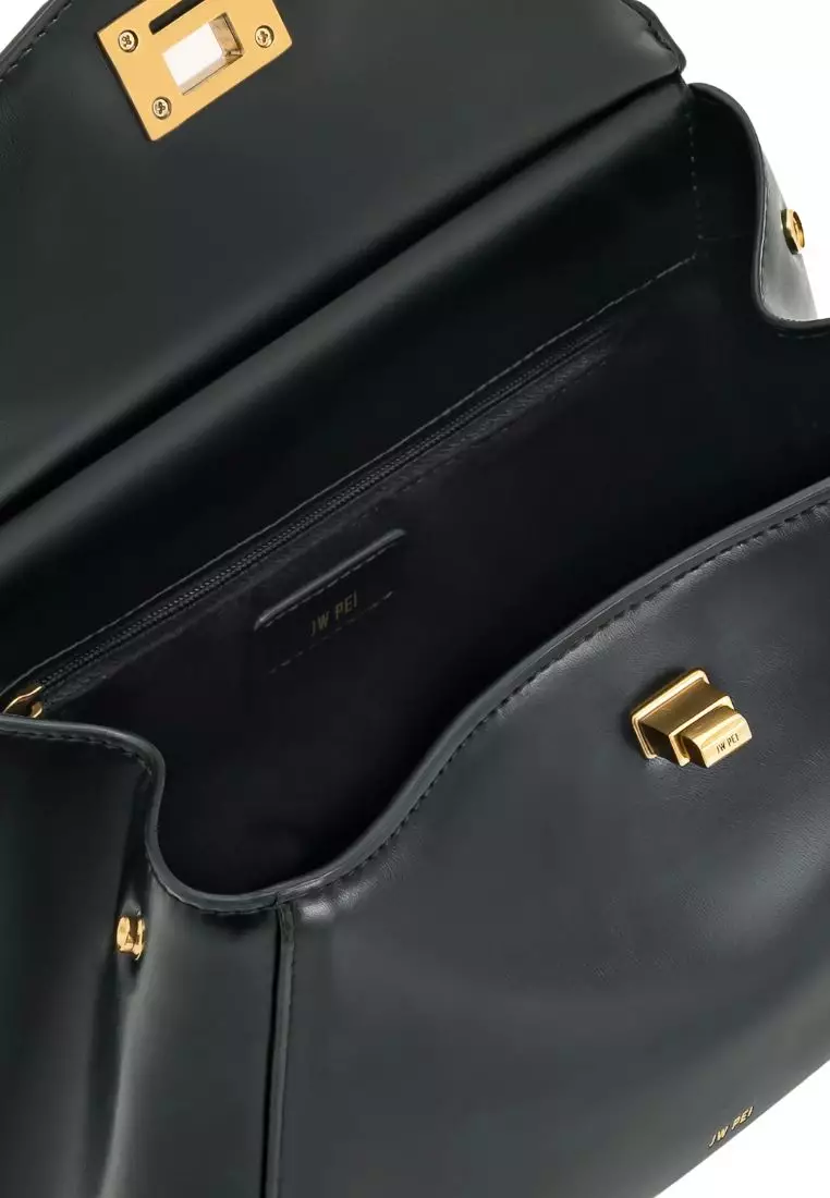 Lucia Classic Top Handbag - Black