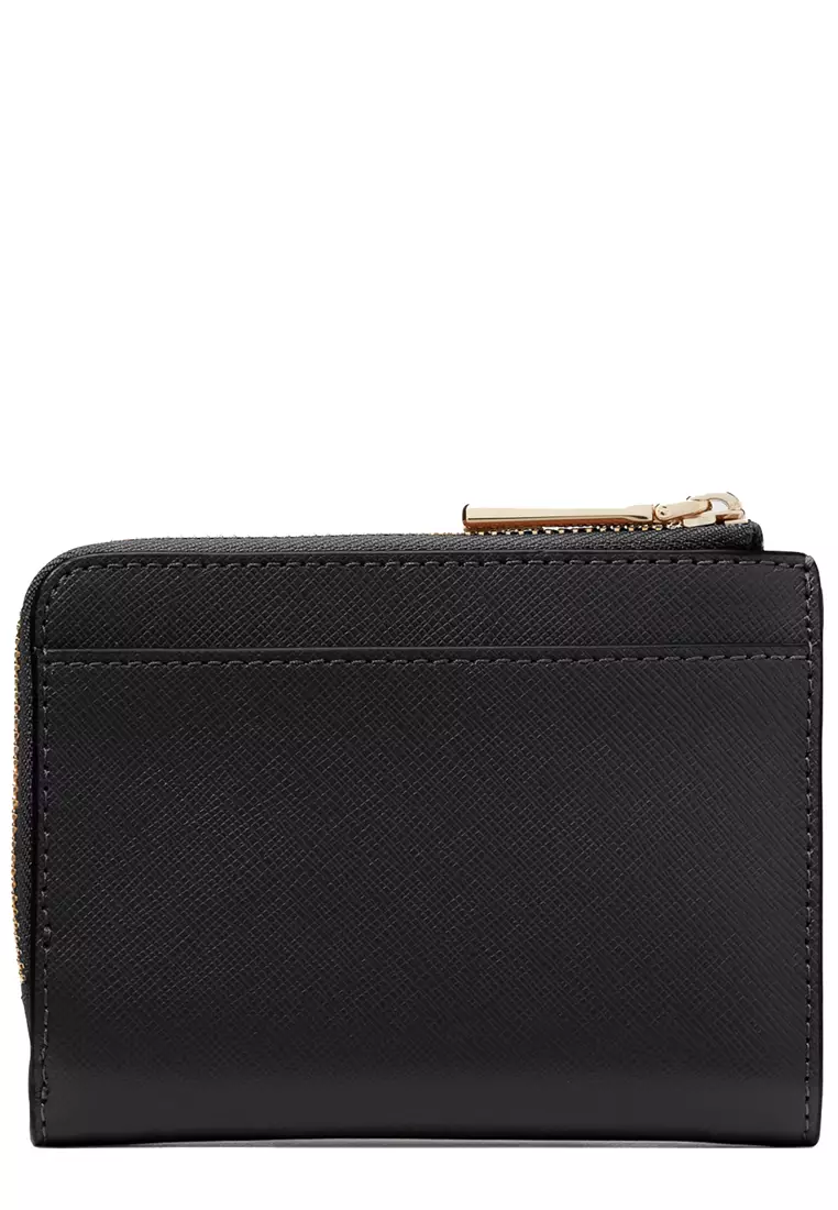 Madison Small L Zip Wallet in Black KH615