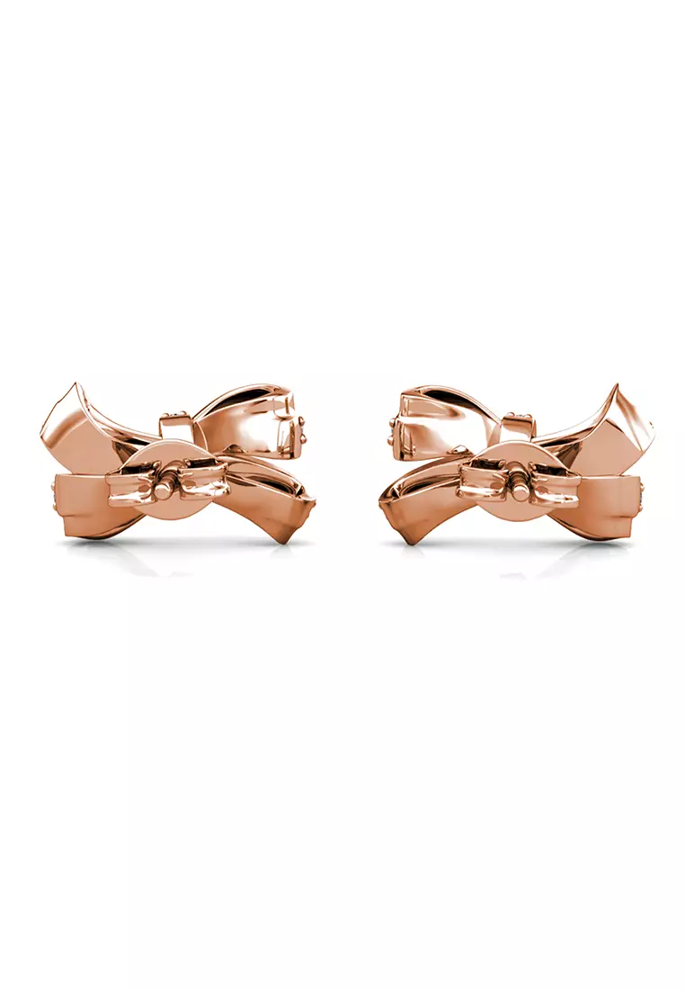 Classic Ribbon Earring RG - Anting Crystal by Her Jewellery