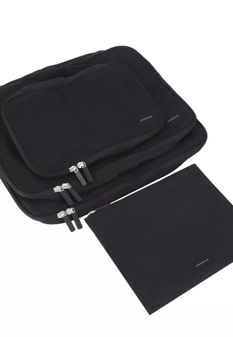 Crossing Waterproof Ripstop Nylon Packing Cube Set (4-Piece Set) - Black