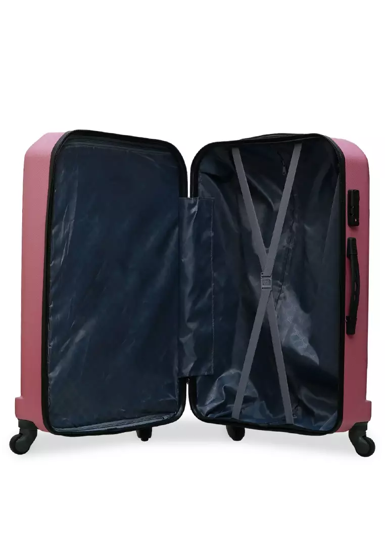 Gavriel Koper Jumbo Size 30 Inch Big Compartment Travel Bag Unisex Material Fiber ABS ORIGINAL - Rose Gold