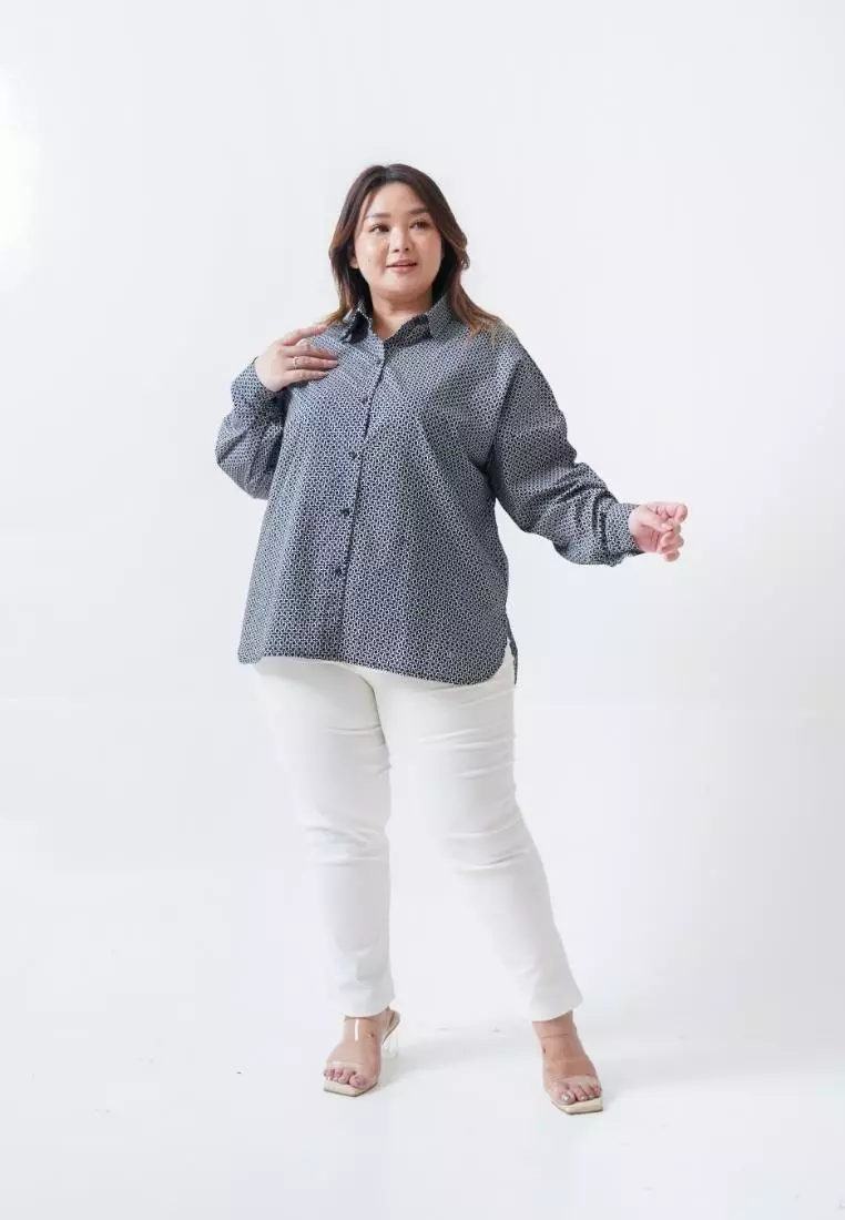 plus size aramita shirt black