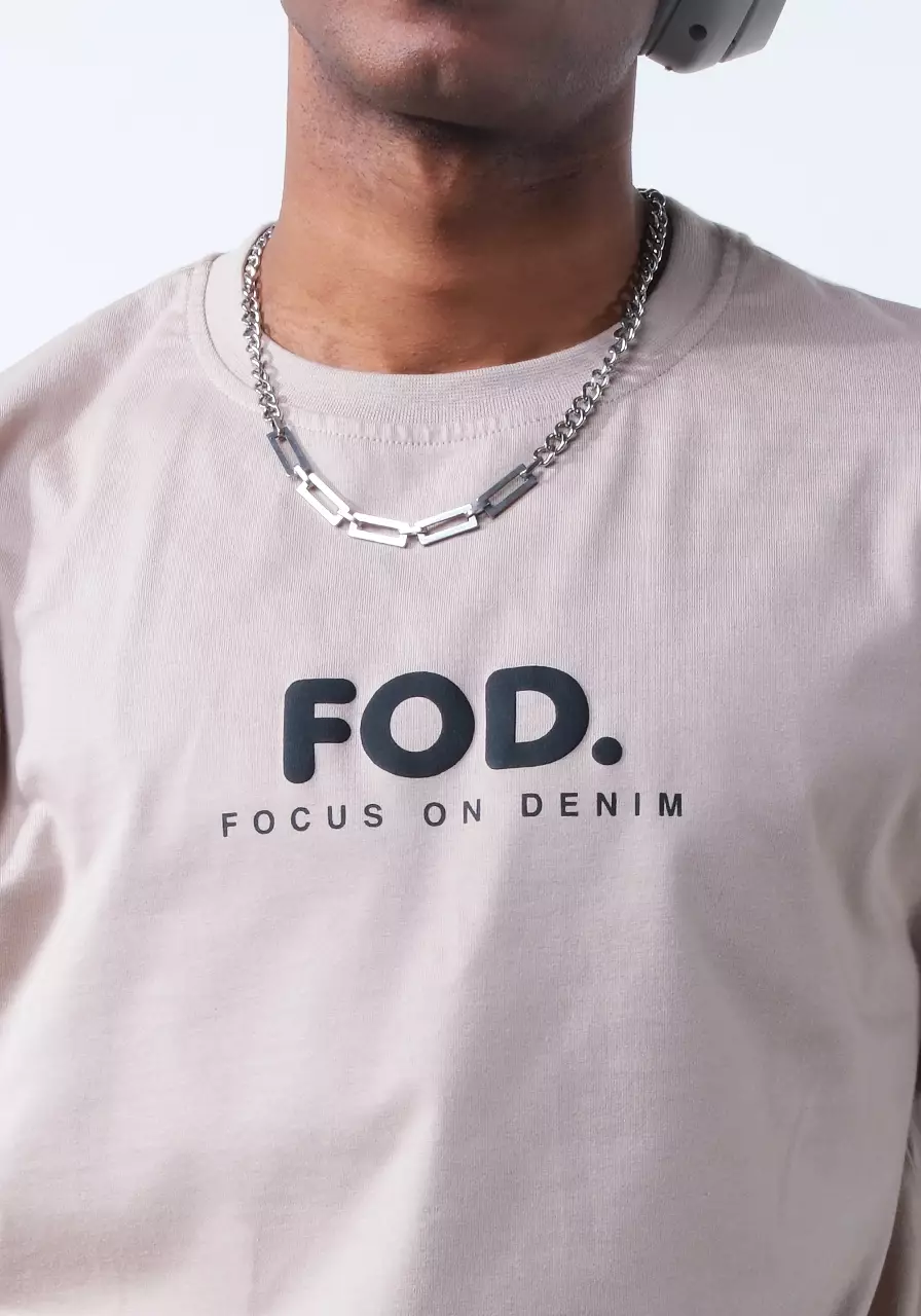 Kaos Pria Regular Bas Khaki