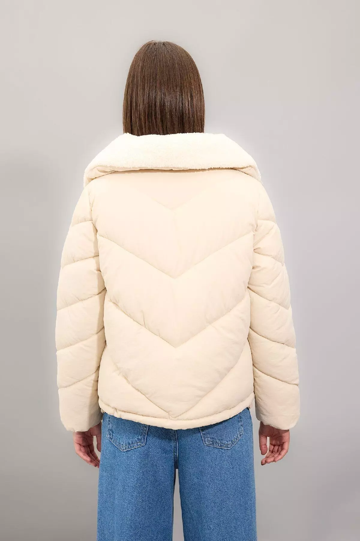 Faux Fur Inside Puffer Jacket