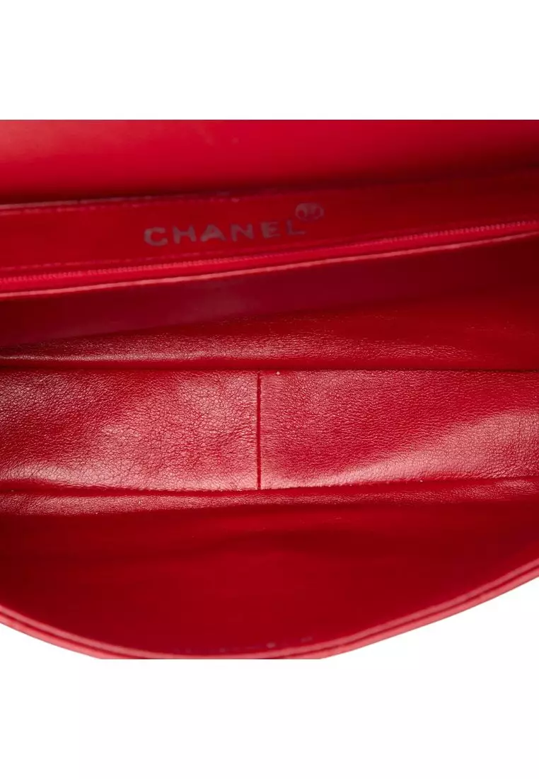 Pre-Loved Chanel Medium Quilted Lambskin Top Handle Bag
