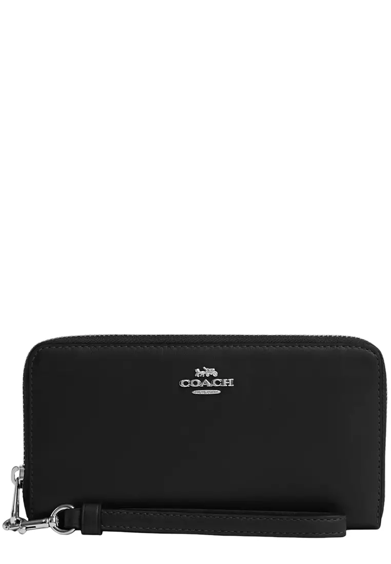 Buy Coach Long Zip Around Wallet - Black CR623 2026 Online | ZALORA