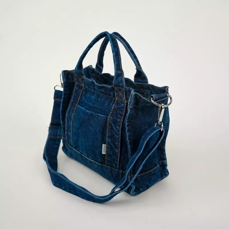 Tas Wanita Selempang Denim Kya Sling / Shoulder Bag A902A 220419 Les Femmes - Colour NAVY