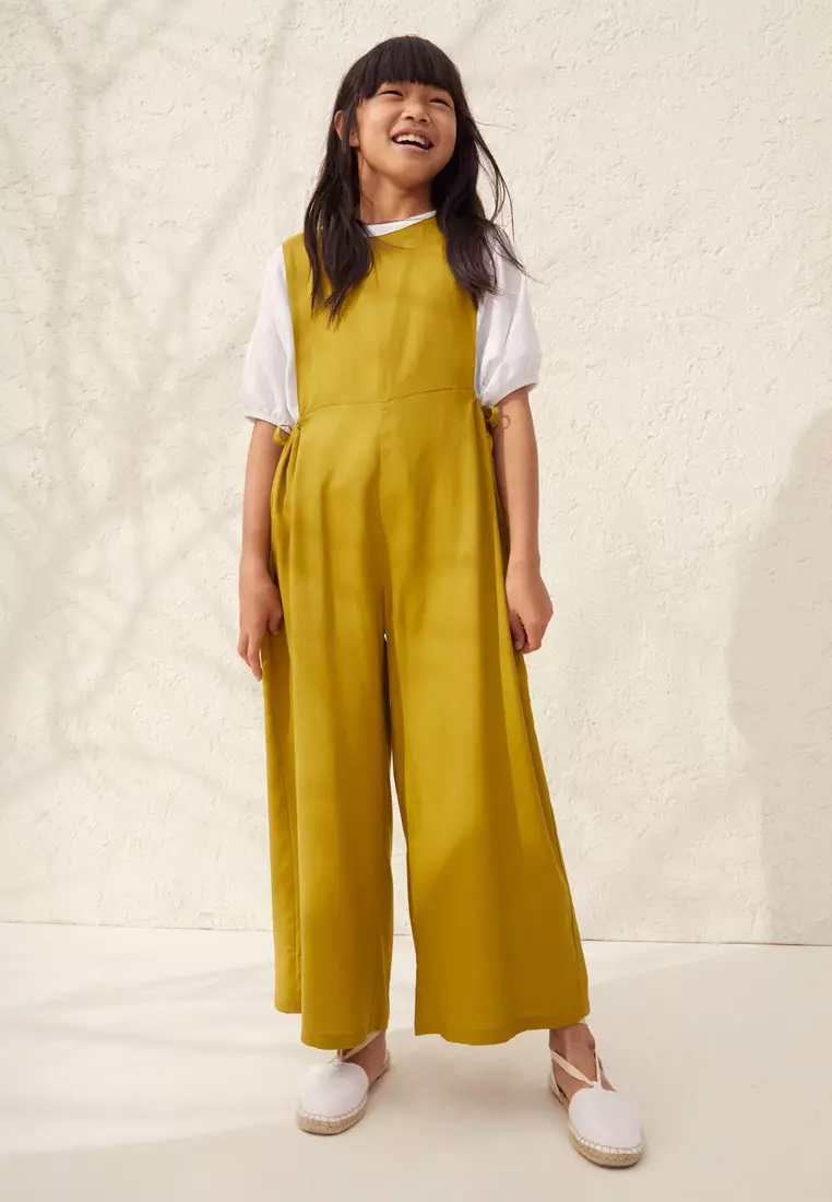 Yellow Mango Jumpsuits Online Long Chest-pocket Jumpsuit Women