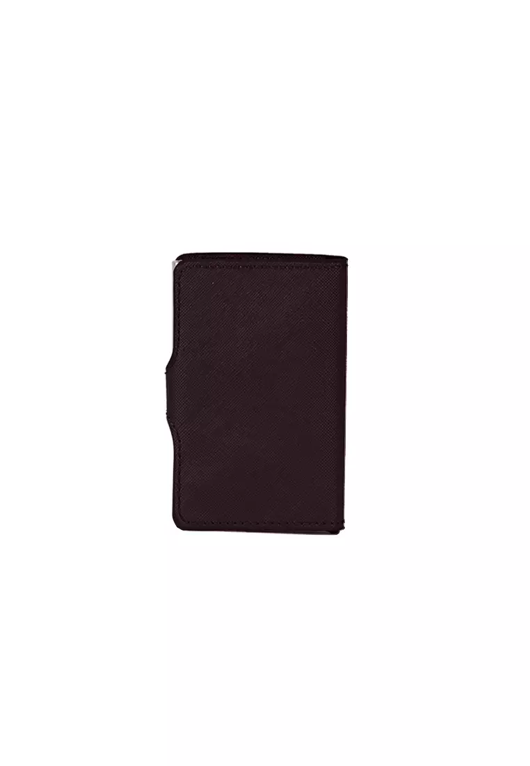 Buy Wharton Wharton Small Leather Metal Compartment Card Holder