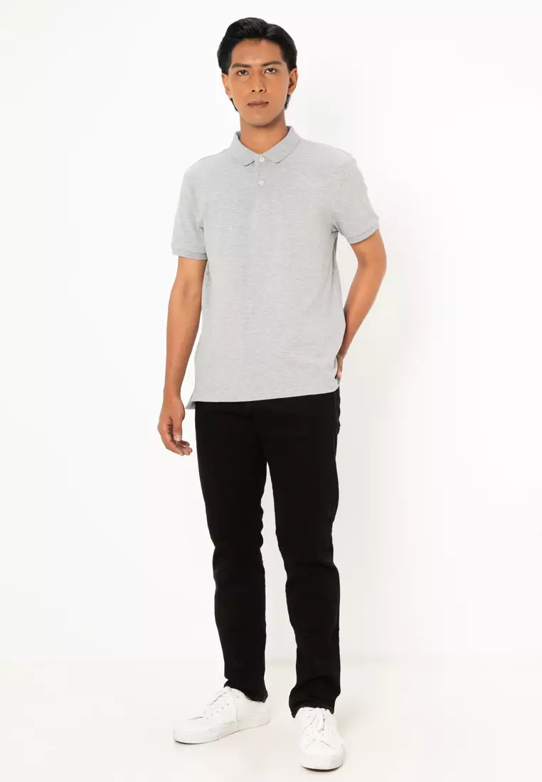 Men's Cotton Lycra Short Sleeve Slim Polo 01015018