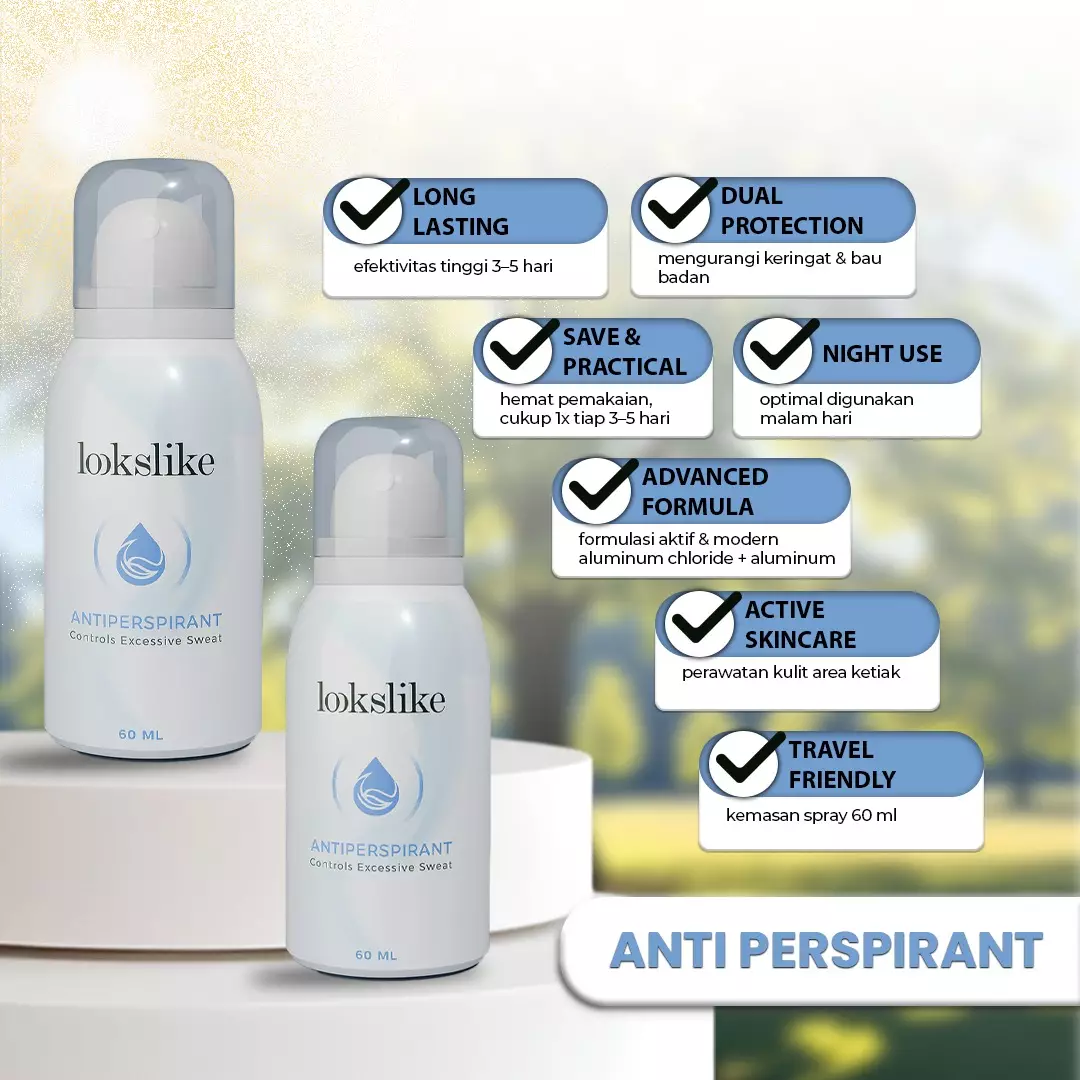 BPOM Lookslike AntiPerspirant Deodorant Spray Mengurangi Keringat dan Bau Badan 60ml Wakakids Venrz