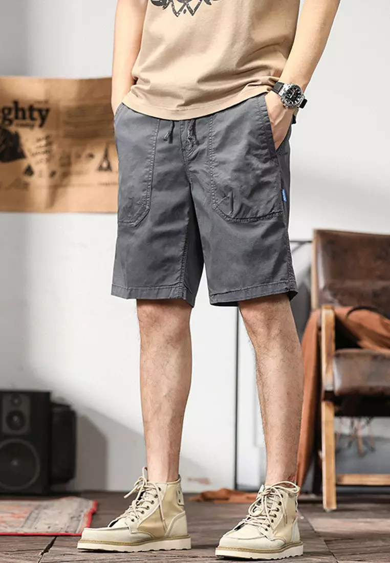 Mens cotton deals casual shorts