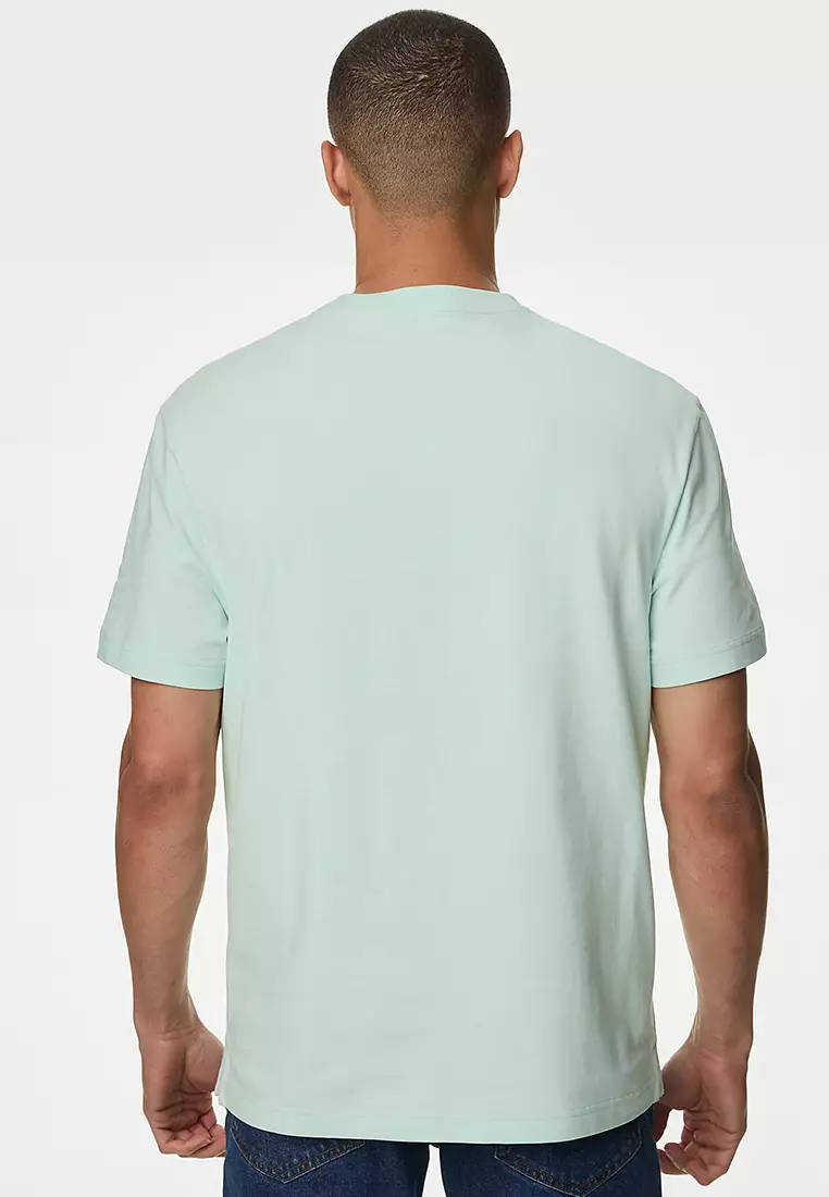 Pure Cotton Midweight Pocket T-shirt