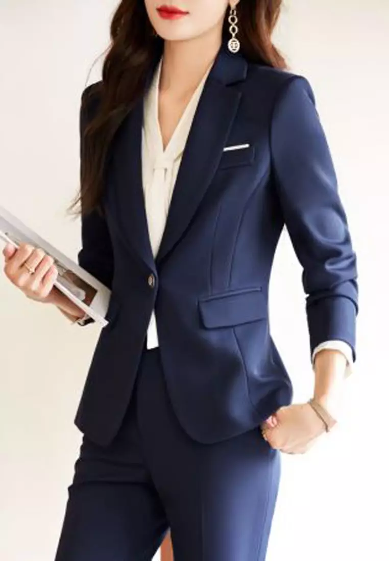 Pepe Jeans London Femme Slim Taille Basse À Un Bouton Pl204587, Bleu
