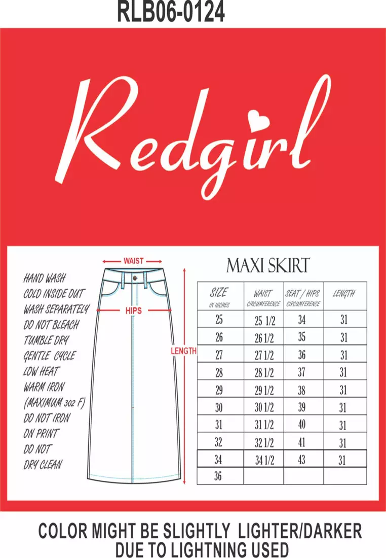 Denim Midi Skirt Ladies