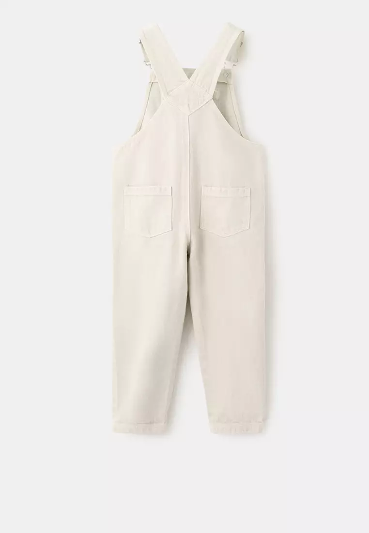Long Cotton Dungaree Jumpsuit