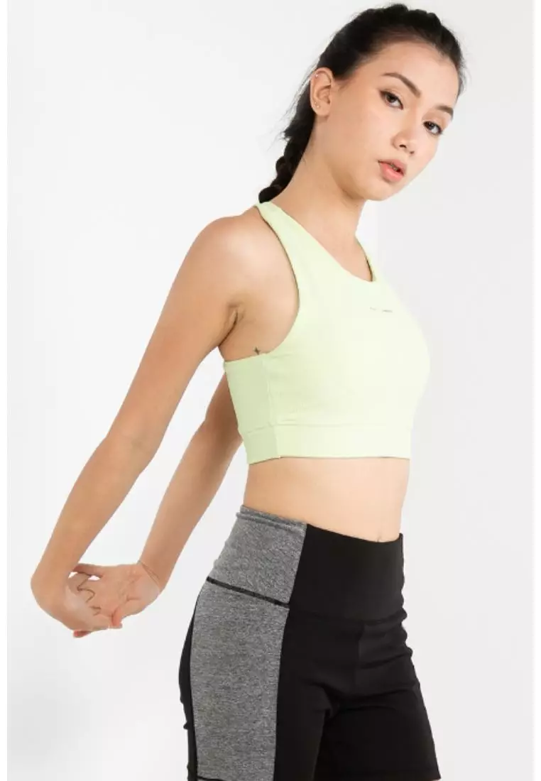 Robust Crop Top Style Sports Bra - Light Green – Mis Claire