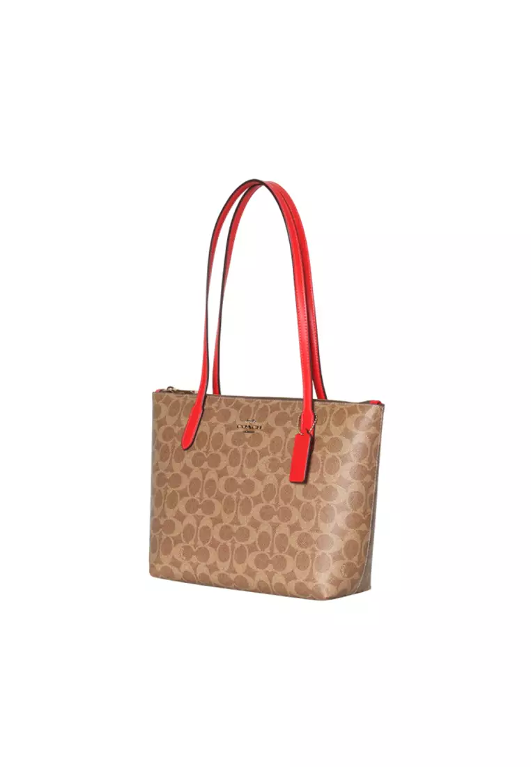 Fiona Zip Tote Bag In Signature Canvas CBT18