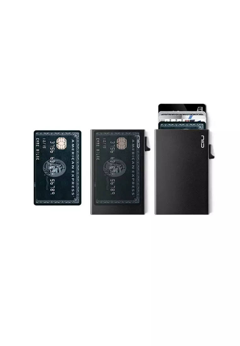 NIID Vegan Leather Mini Wallet - Black