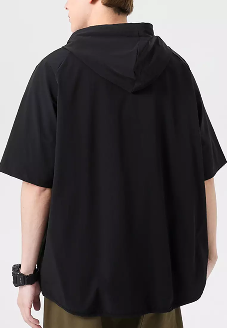 輕薄休閒短袖連帽衫 AC2317