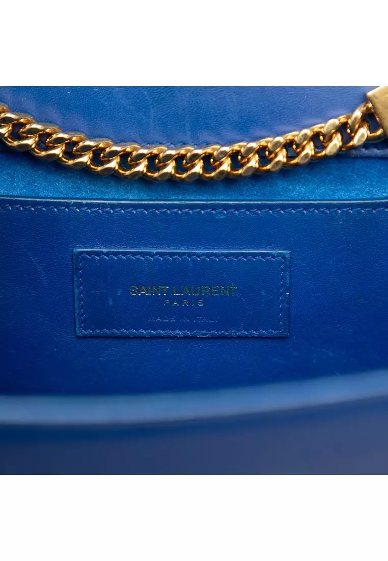 Pre-Loved Saint Laurent Medium Smooth Calfskin Monogram Kate Tassel Crossbody