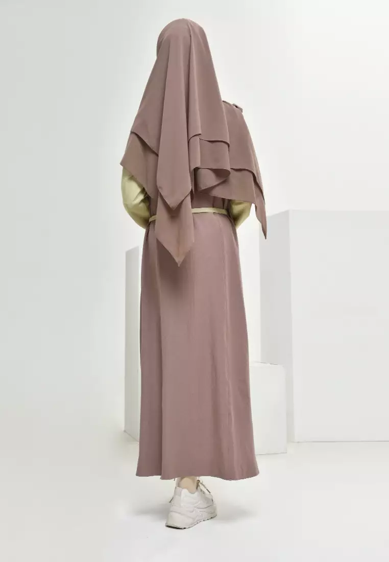 Rabbani - Gamis Dress Muslim Wanita Dreslim Dara Nina Exclusive Coklat